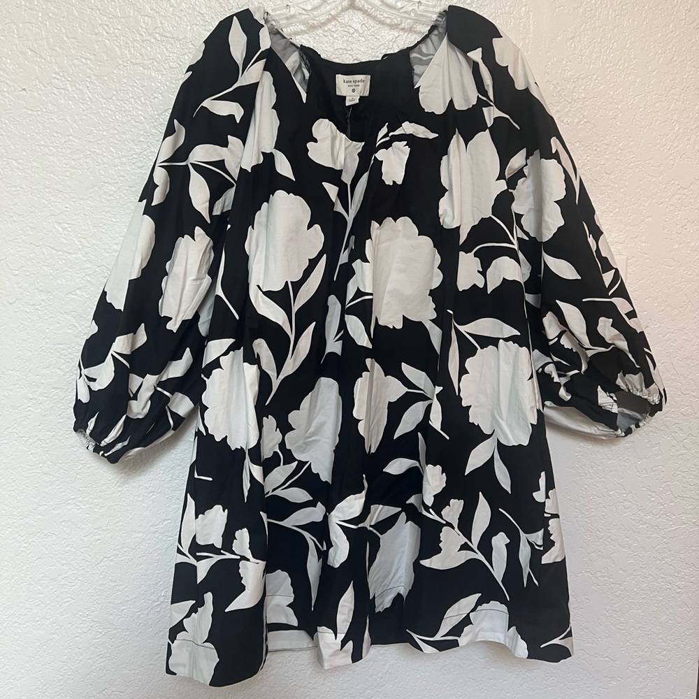 Kate Spade Black and White Floral Dress
